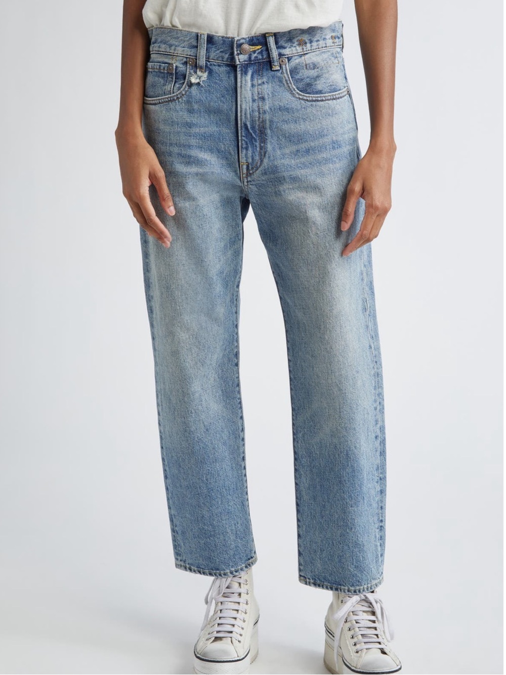 R13 Light Blue Boyfriend Jeans
